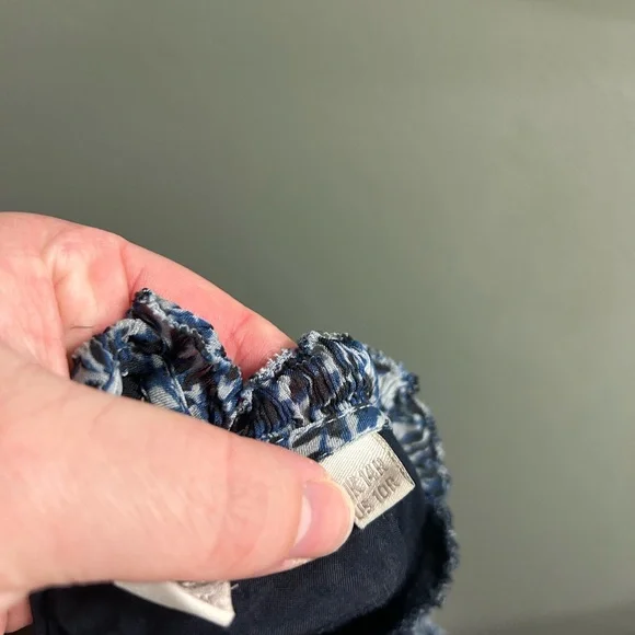 Boden Blue Print Ruffle Open Back Mini Dress - Picture 10 of 11